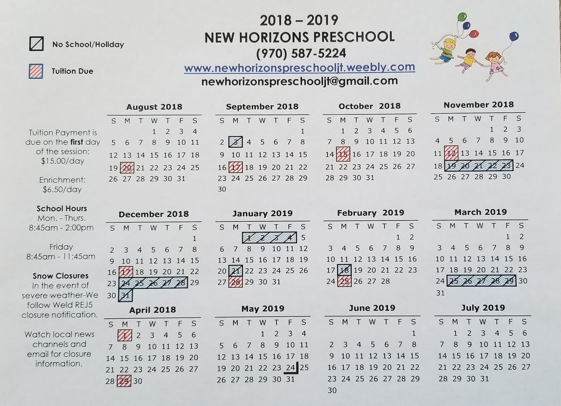 calendars-new-horizons-academy-preschool